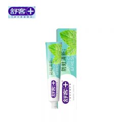 舒客 去黄去牙渍美白防蛀亮白沁爽防蛀清新牙膏145g