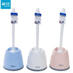 茶花（CHAHUA）马桶刷卫生间厕所清洁刷卫浴刷子洗厕所洁厕刷清洁刷 4304套装马桶刷1套随机色含底座