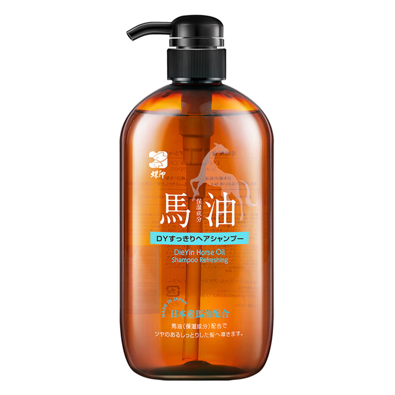 蝶印 日本原装进口 无硅油 控油蓬松去屑洗发水 清爽型 600ml
