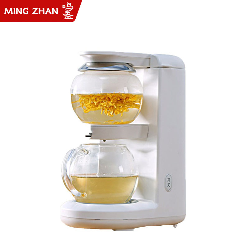 鸣盏 MZ-1151养生壶泡茶机电水壶热水壶烧水壶电热水壶茶壶迷你玻璃花茶壶速热台式茶饮机