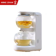 鸣盏 MZ-1151养生壶泡茶机电水壶热水壶烧水壶电热水壶茶壶迷你玻璃花茶壶速热台式茶饮机