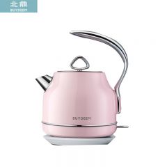 北鼎（Buydeem） K203高颜值摩登电热水壶 1200ml大容量智能家用烧水壶办公室煮水壶304不锈钢壶身蜜桃粉1.2L