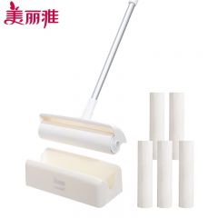 美丽雅（MARYYA） 粘毛滚长柄除尘器共360撕家用粘毛器衣服沙发窗帘可撕式滚毛除尘器滚猫毛狗毛多用型