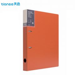 天色（TIANSE） 5只双孔文件夹打孔 A4活页夹插页资料册  TS-1612-1 珊瑚橙