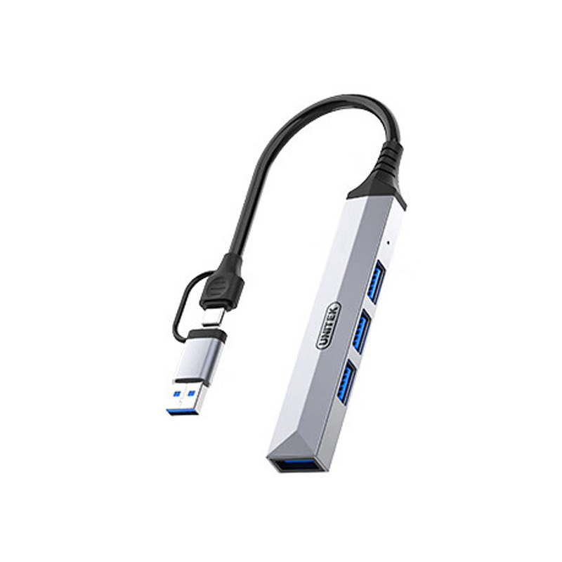 优越者（UNITEK） H206C USB分线器HUB集线器 Type-C扩展坞转4口usb扩展通用U盘转接头