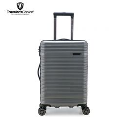 旅选（Traveler'sChoice） TC-09164 八轮旋转拉链拉杆箱 灰色 20寸