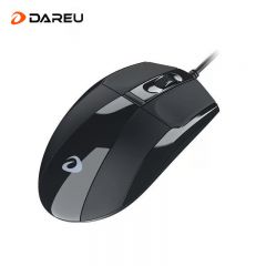 达尔优（dareu） LM102有线鼠标笔记本电脑光电鼠标商务办公 经典黑