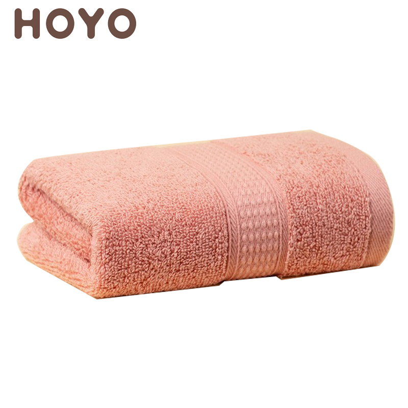HOYO 1545新疆长绒棉毛巾纯棉柔软吸水速干臻品长绒棉精装牛皮纸单条毛巾西瓜红