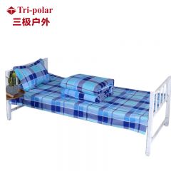 三级户外（Tri-polar） TP2985宿舍上下铺棉40纱支三件套床单被套枕套大兰格1.5*2m