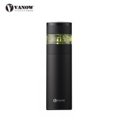 Vanow 纯钛保温杯茶水分离V0-XN-460T 商务黑