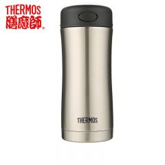 膳魔师（THERMOS） JCG-400ML SBK不锈钢色保温杯真空水杯商务定制办公室便携茶杯