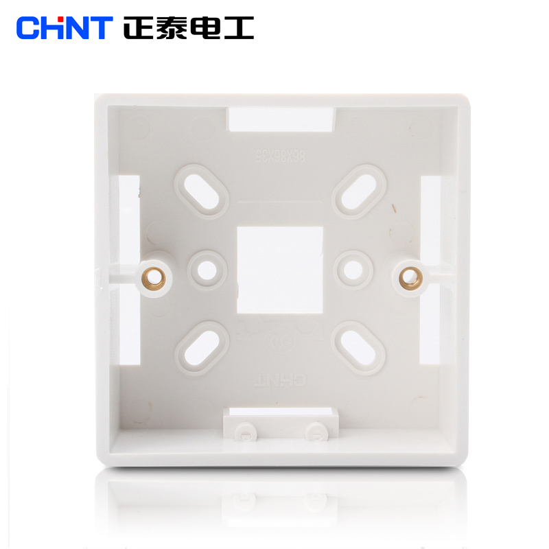 正泰 86型明装开关插座 塑料明盒（个）