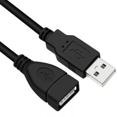 礼嘉（LIJIA） LJ-H030L 高速USB2.0延长线 3米USB公对母传输数据线 纯铜线芯 AM/AF U盘电脑鼠标键盘加长线 黑色