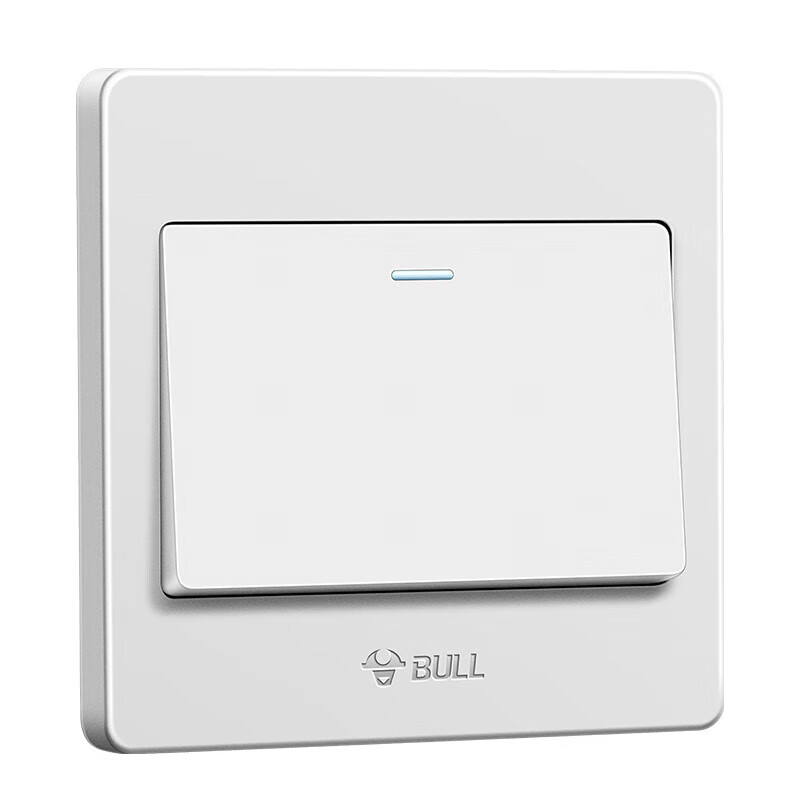 公牛（BULL） 墙壁开关开关面板开关控制器 G07系列一开单控开关G07K111C白色暗装