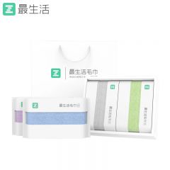 最生活（a-life） A-1210-4春风系列毛巾四条礼盒装30*58cm*4