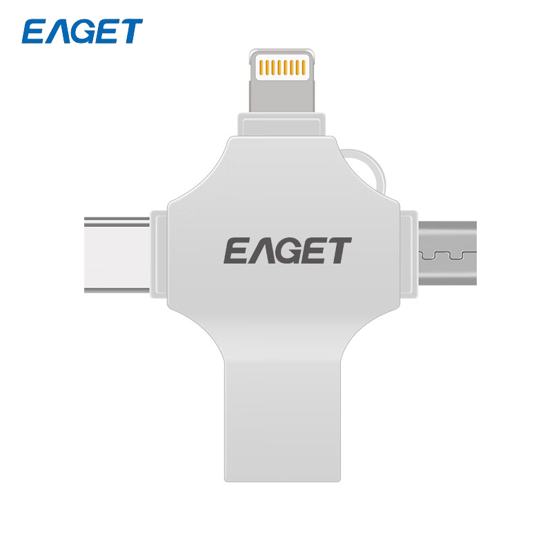 忆捷（EAGET） CF12 128G苹果安卓type-c四合一U盘手机电脑两用优盘商用