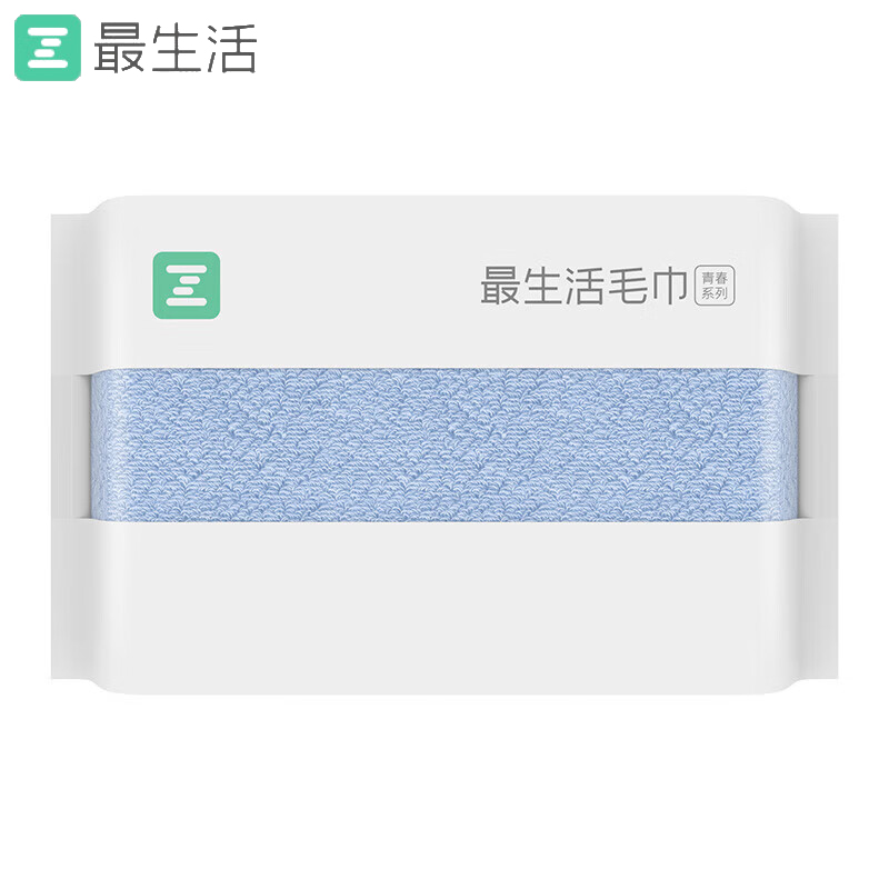 最生活（a-life） A-1193青春系列毛巾轻柔款32*70cm蓝色