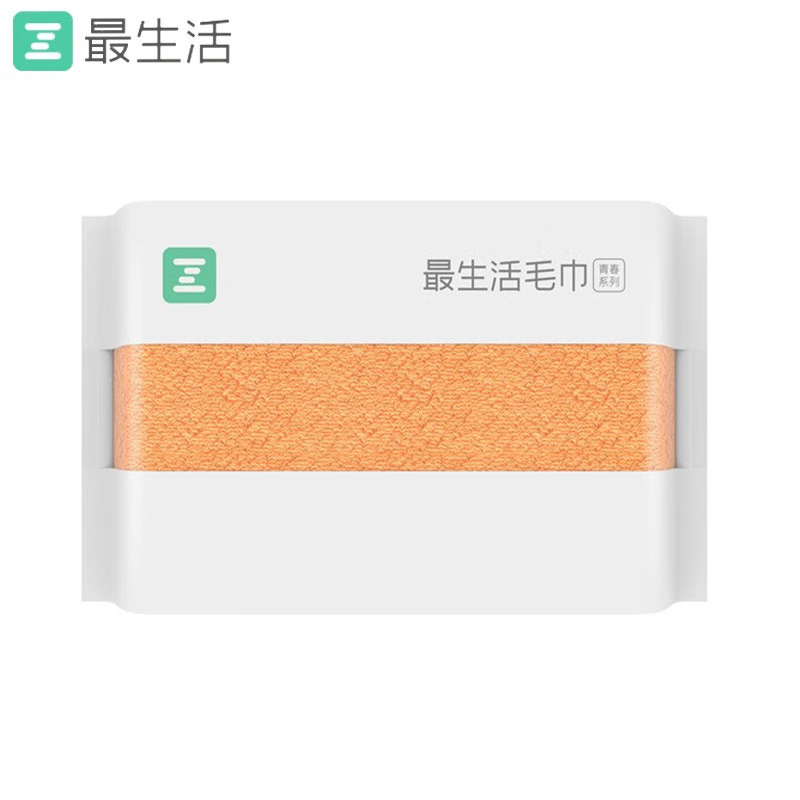 最生活（a-life） A-1159青春系列毛巾厚款34*76cm橙色
