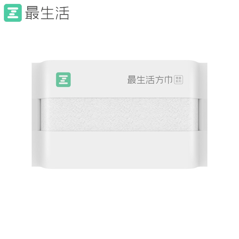 最生活（a-life） A-1162青春系列方巾34*34cm白色