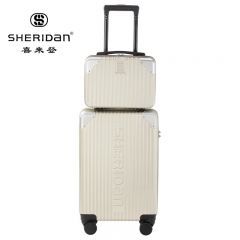 喜来登（SHERIDAN） 行李箱 拉杆包手提皮箱拉杆箱 旅行箱包子母箱20英寸+13英寸SHX-2303米色W