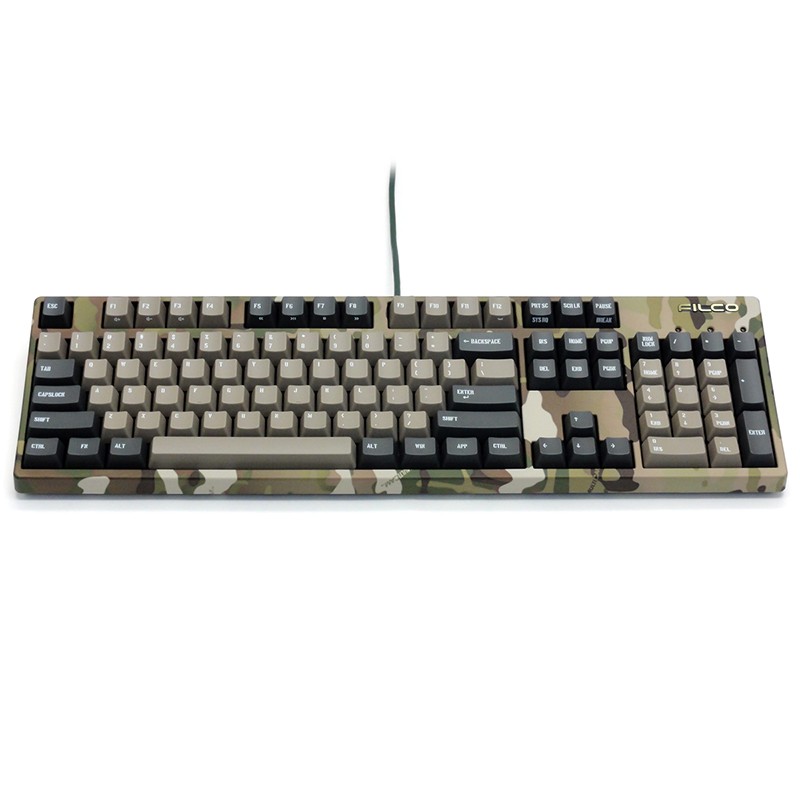 斐尔可（FILCO） FKBN104MSS/EMR2「104圣手二代」机械键盘 迷彩色 灰键帽 银轴