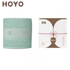 HOYO JP8719臻品长绒棉浴巾礼盒装青绿