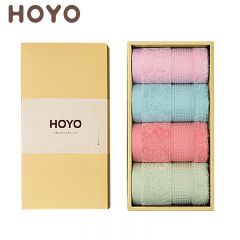 HOYO 4502臻品长绒棉方巾四件套彩色系列