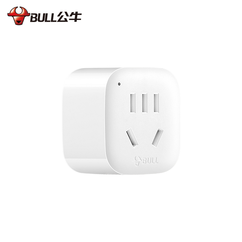 公牛（BULL） GN-901A(S)美转中吸塑装转换器转换头多功能无线一变多插座（3373/18.01）