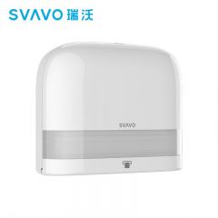 瑞沃 高端擦手纸盒卫生间纸巾盒酒店擦手纸巾盒家用卫生间抽纸盒免打孔 ZM-060白色 可粘贴/可打孔