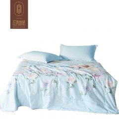 红秀世纺 全棉舒适润园春夏被200*230cm 385g SF2302-T006