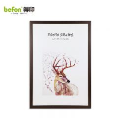 得印（befon） A3营业执照相框胡桃木色证书框工商税务登记证框照片框授权书奖状横竖证件画框挂墙相框2609