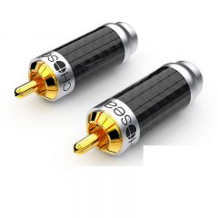 秋叶原 QS9923RCA莲花公头音视频插头音箱功放调音台电视音频插头2个装