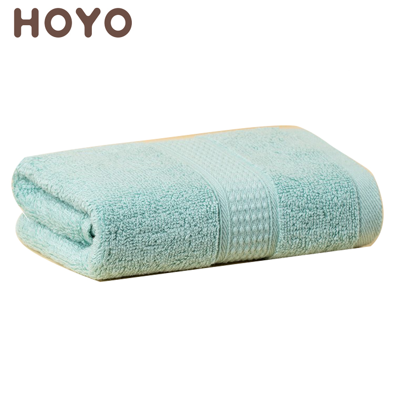 HOYO 1548臻品长绒棉精装牛皮纸单条毛巾青绿
