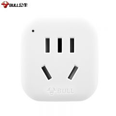 公牛（BULL） GN-901(S)彩盒装转换器一转多扩展转换头多功能无线一变多插座（2990）