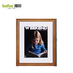 得印（befon） 实木相框摆台8寸巴洛克胡桃色烤漆相片框欧式木质相片挂墙画框照片框照片墙组合框1831