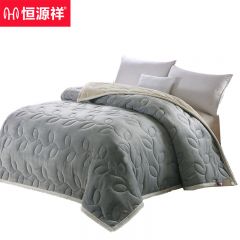 恒源祥 法兰绒毛毯加厚毯子单双人秋冬保暖毛毯被盖毯空调毯200*230cm