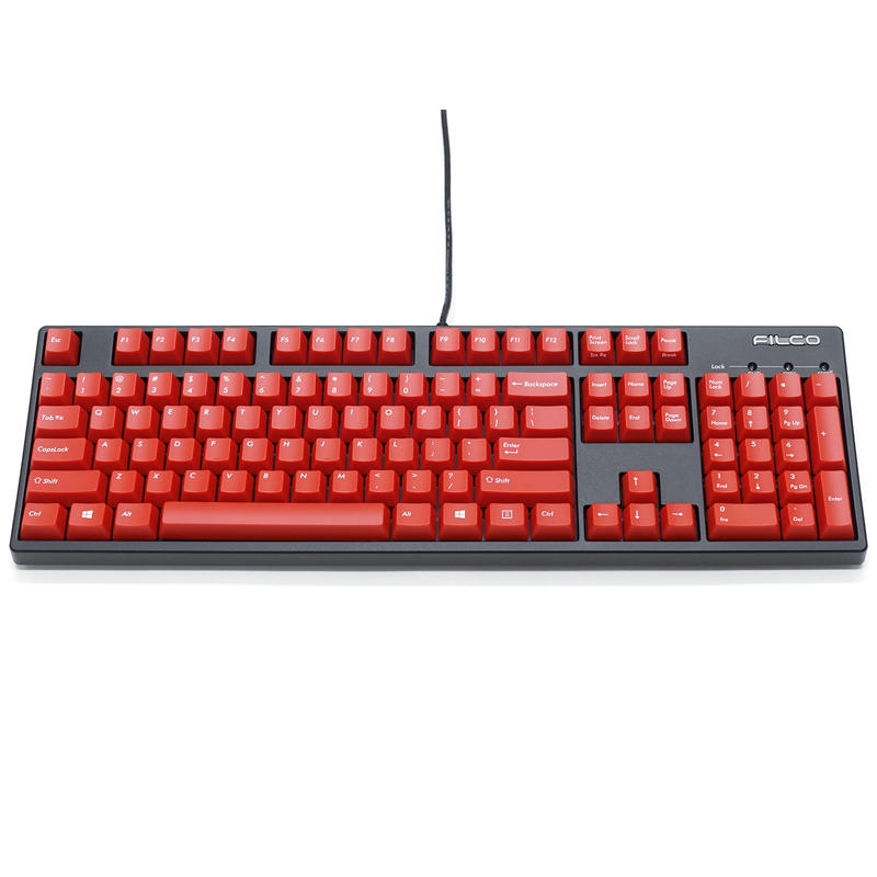 斐尔可（FILCO） FKBN104MC/EB2-BR 「104圣手二代」 黑色边框/红色键帽 青轴 机械键盘