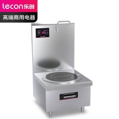 乐创（lecon） 商用电磁单头矮汤灶 10KW大功率酒店饭堂企业电磁灶 380V LC-J-P10G
