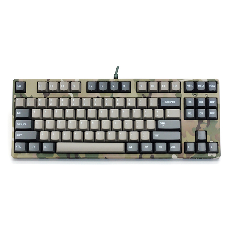 斐尔可（FILCO） FKBN87MPS/EMR2「87圣手二代」机械键盘 迷彩色 灰键帽 粉轴