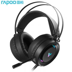 雷柏（Rapoo） VH500 有线耳机7.1声道电脑头戴式耳机立体环绕声 黑色
