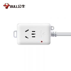 公牛（BULL） 103D(B)袋装延长线插座空调/电热水器/电烤炉可用插排插线板(3758)3*1.5,1.8m,1H