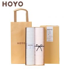 HOYO 2623素颜樱花礼盒毛巾两件套灰粉