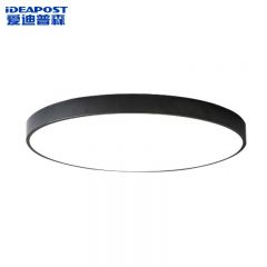 爱迪普森（IDEAPOST）QF-MX260 led吸顶灯 简约现代超薄卧室阳台灯具 圆形黑色30cm/18W白光