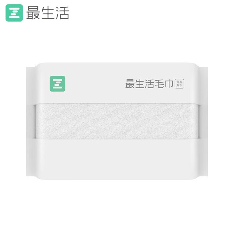 最生活（a-life） A-1159青春系列毛巾厚款34*76cm白色