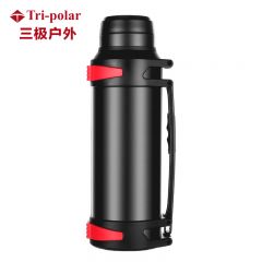 三极户外（Tri-polar） TP3622大容量真空保温壶304不锈钢保温杯户外车载旅行壶睿智黑4000ml