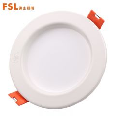 佛山照明（FSL）天花灯筒灯LED玄关灯12W 4寸白光6500K全白钻石三代 单只装