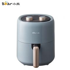 小熊（Bear） QZG-E12W5空气炸锅 家用多功能3L 微电脑触控电炸锅 微蒸汽空气烤可拆卸易清洗 蓝灰色