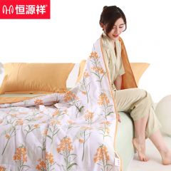 恒源祥 花朵朵柔软夏凉被 PE袋HYX184BZ-DZ 160*210cm