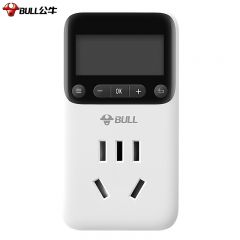 公牛（BULL） GND-1(S)吸塑装电子定时器(3076) 插座定时器开关机械式循环倒计时电动车充电保护器自动断电