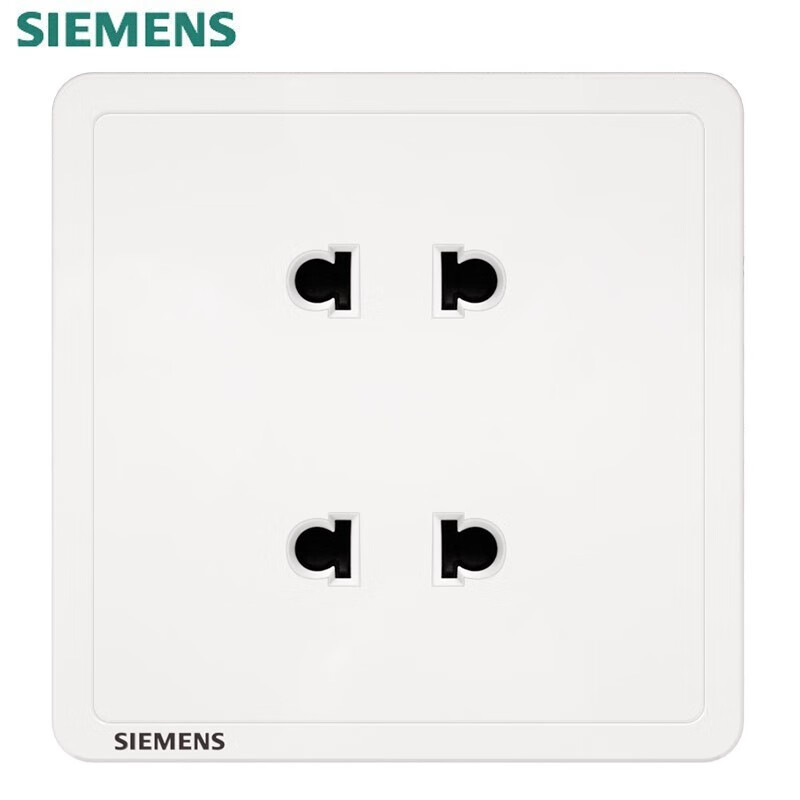 西门子（SIEMENS）开关插座面板 致典系列雅白色开关插座 四孔插座二二插（个）
